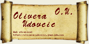 Olivera Udovčić vizit kartica